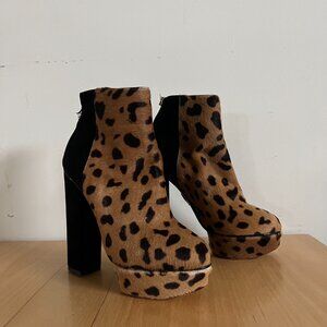 Charlotte Olympia Ponyhair Platform Boots size 7